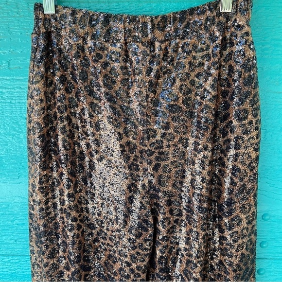 REVOLVE LPA SEQUINS LEOPARD ANIMAL PRINT PULL ON PANTS SIZE SMALL RETAIL $228 - Picture 14 of 14